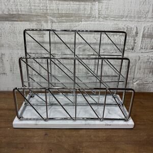 Marble Base Paper Desk Organizer